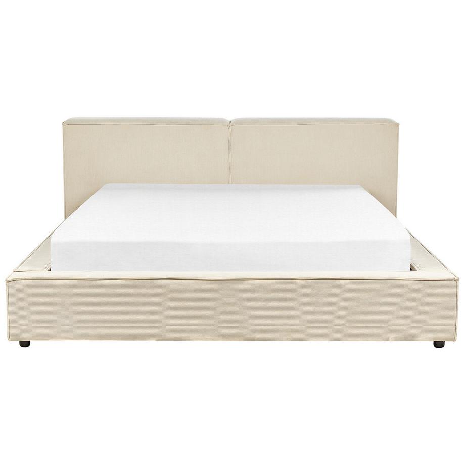Beliani Wasserbett aus Cord  LINARDS  