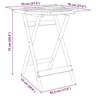 VidaXL Gartentisch akazienholz  