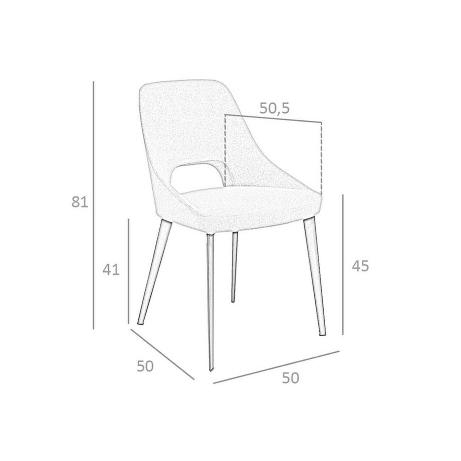 ANGEL CERDA Stuhl ausem Stoff  