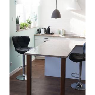 Beliani Set di 2 sedie alte en Pelle sintetica Moderno VALETTA  