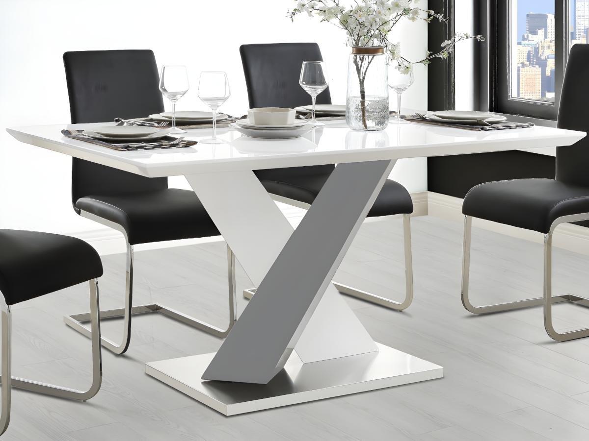 Vente-unique Table à  manger SALVA 6 cous MDF laqué  