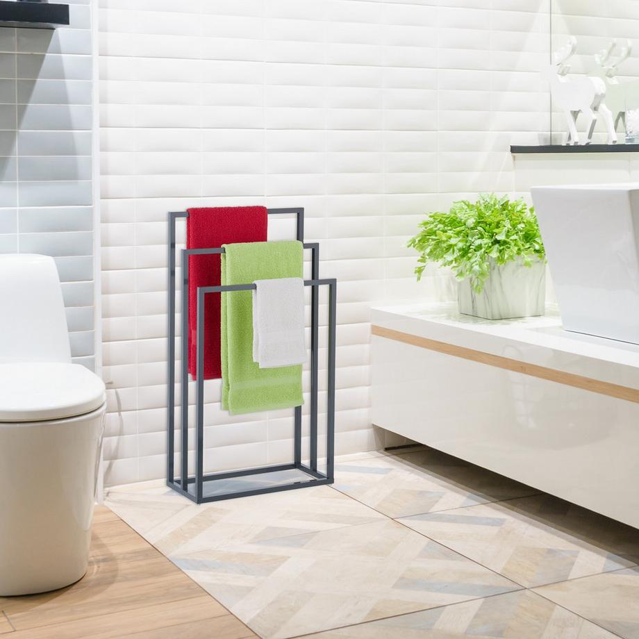 B2X Porta asciugamani 3 binari antracite  