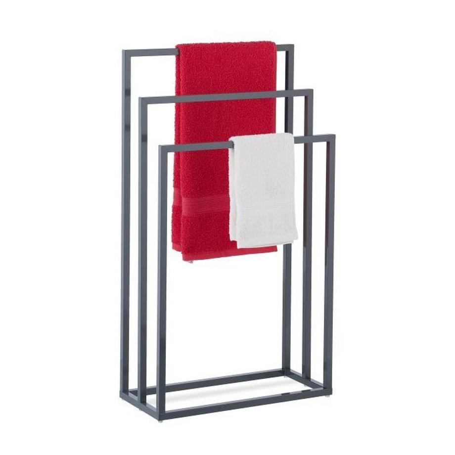 Porta asciugamani 3 binari antracite