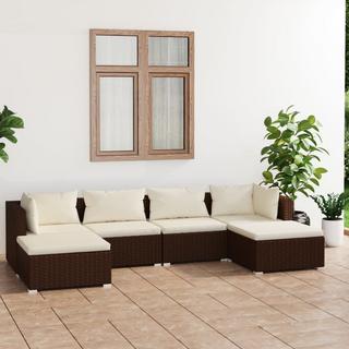 VidaXL set salotto da giardino Polirattan  