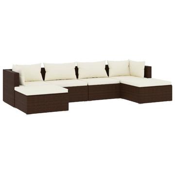 Garten-lounge-set poly-rattan