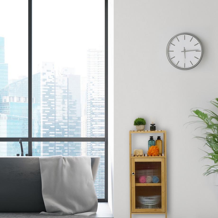 Northio Badezimmerschrank aus Bambus  