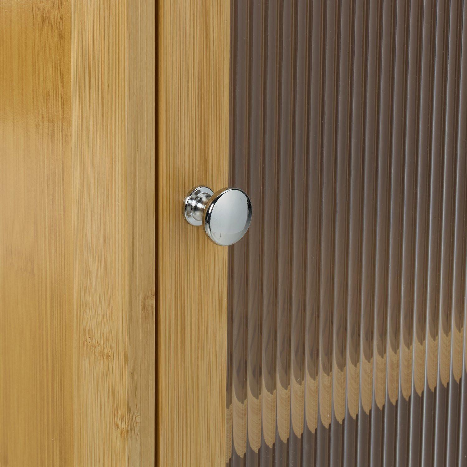 Northio Mobiletto da bagno in bambù  