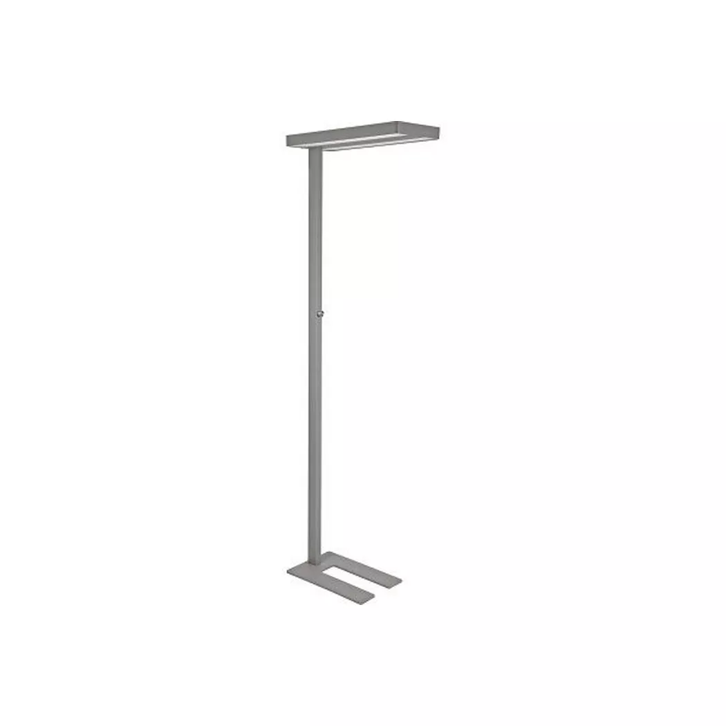 Maul – Stehleuchte LED javal 8258495 dimmbar, silber, One Size, Weiss Bedruckt