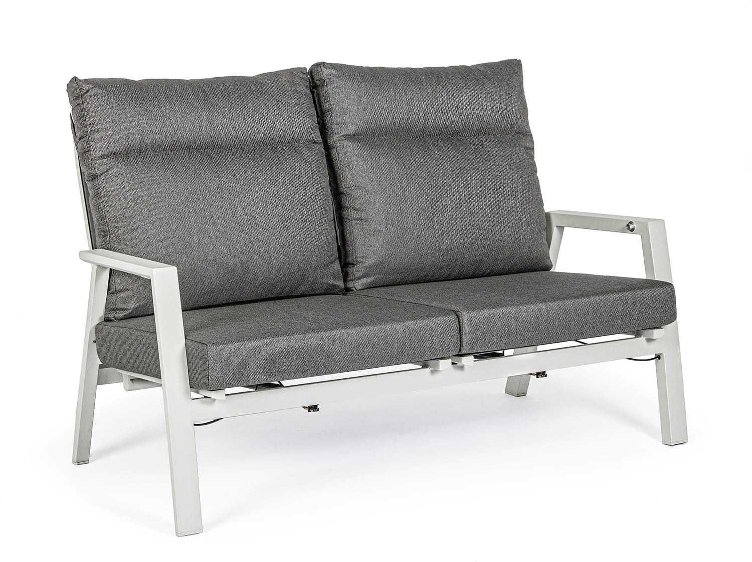 mutoni Garten 2er-sofa kledi mit relaxfunktion und kissen lunar  