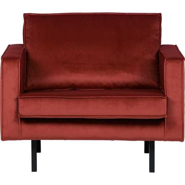 mutoni Fauteuil Rodeo Velours Marron  