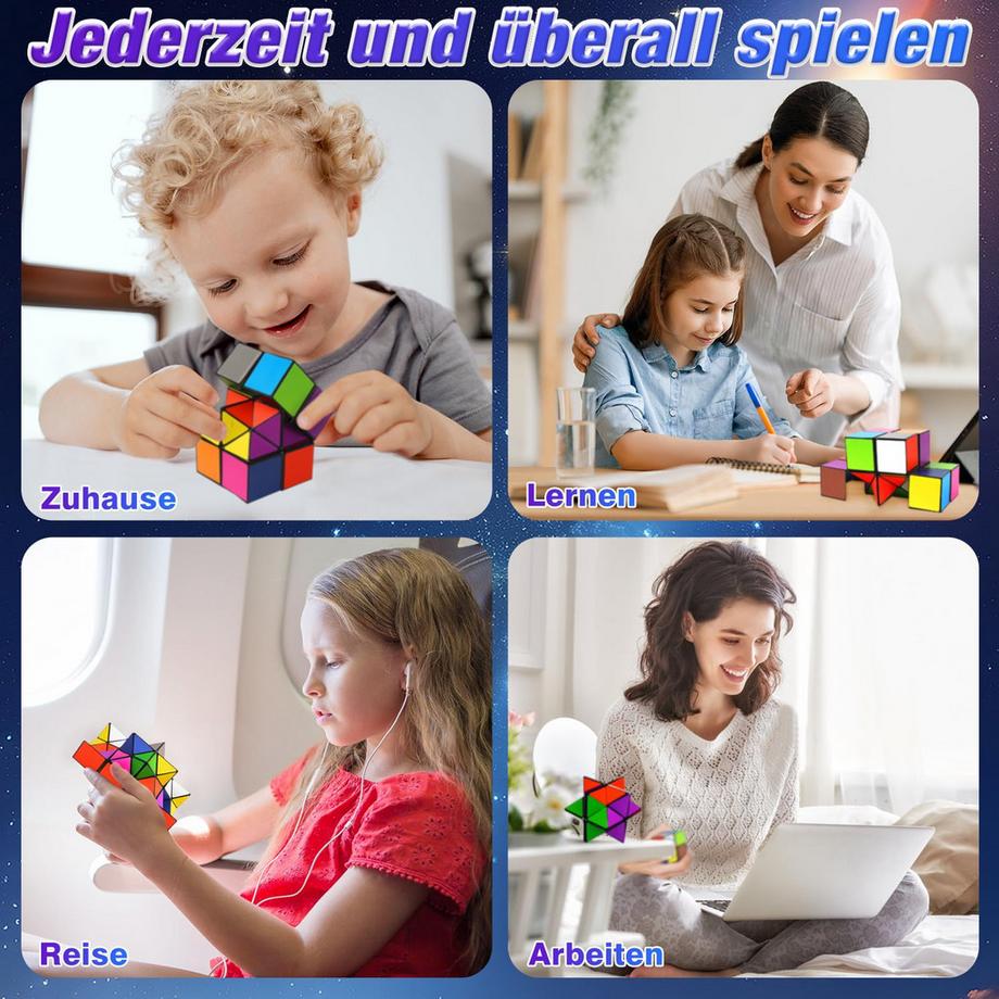 Activity-board  Transformationswürfel Magische Puzzle-Würfel für Kinder und Erwachsene 