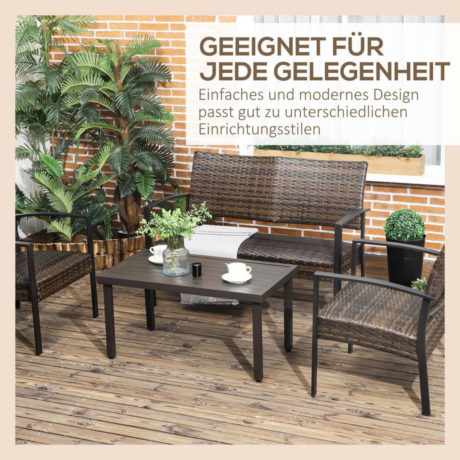 Outsunny Kaffeetisch für Balkon  