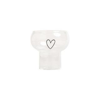 Eulenschnitt Bubble Glas Herz  