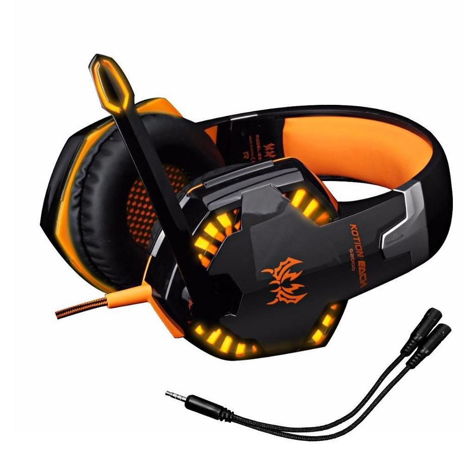 eStore  G2000 Pro Gaming-Headset – Orange 