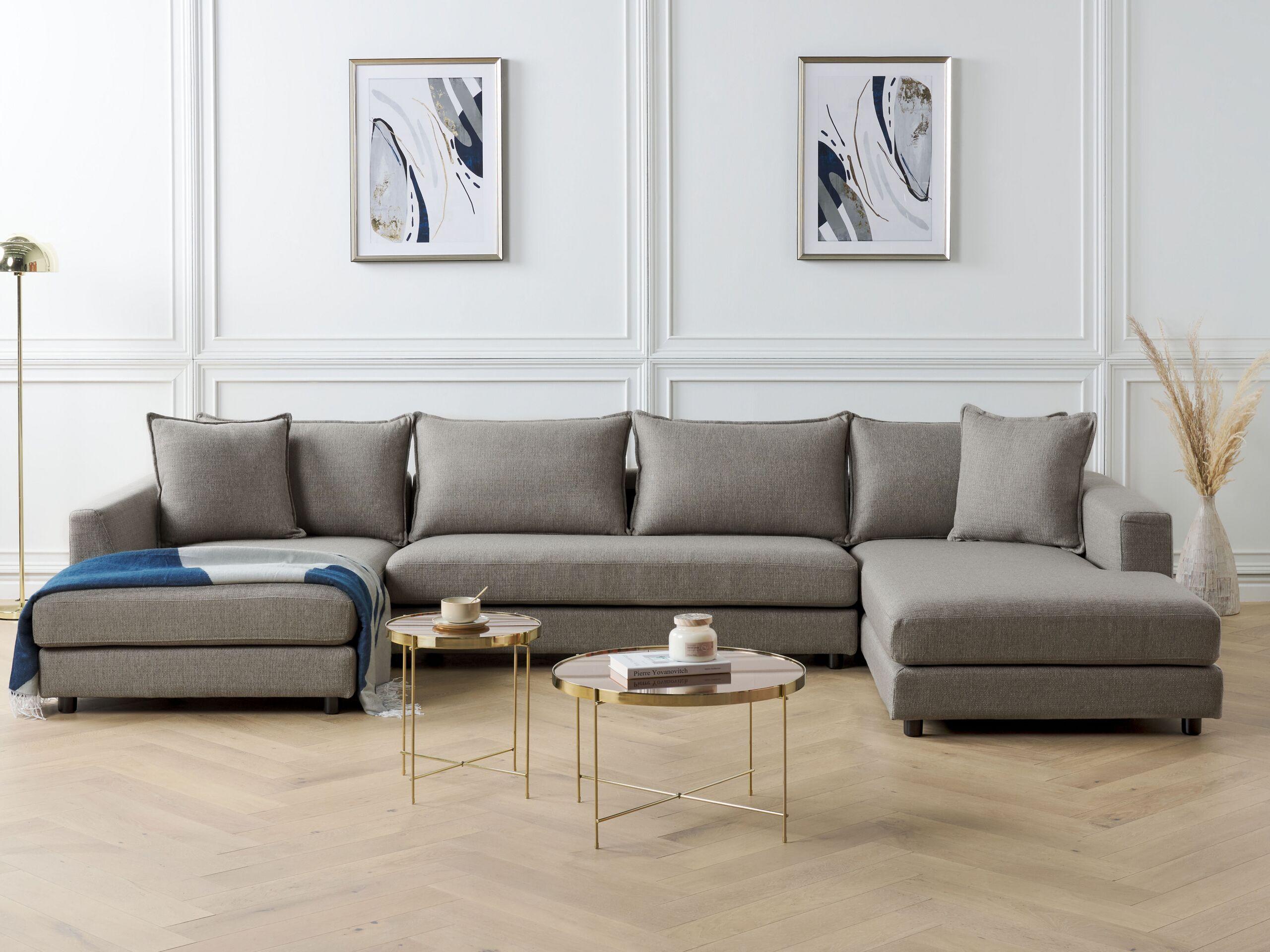 Beliani Ecksofa aus Polyester Modern LILVIKEN  