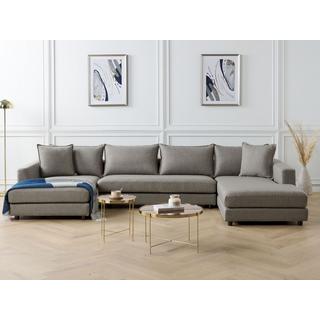 Beliani Ecksofa aus Polyester Modern LILVIKEN  