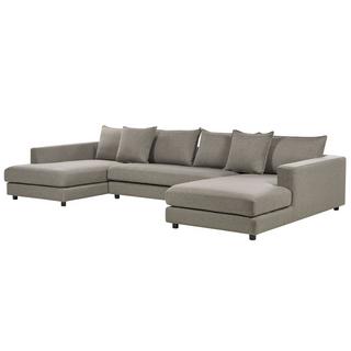 Beliani Ecksofa aus Polyester Modern LILVIKEN  