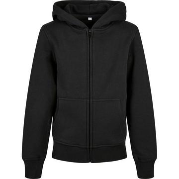 Basic Hoodie mit durchgehendem Reißverschluss