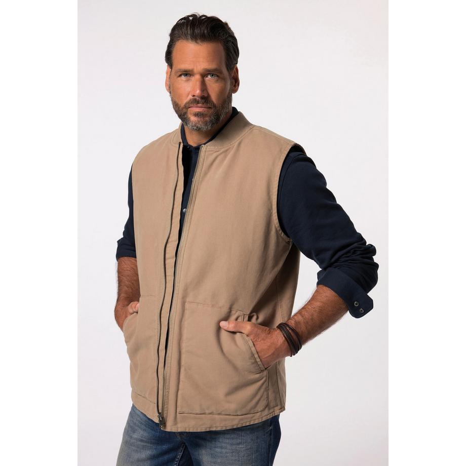 JP1880 Gilet en toile Col Teddy  