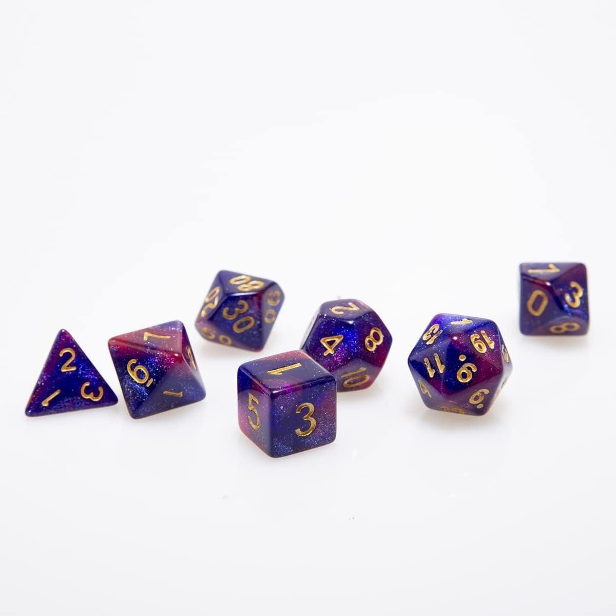 Gameloot  Würfel für Brett- und Rollenspiele - dunkelviolett - 7 Stk 