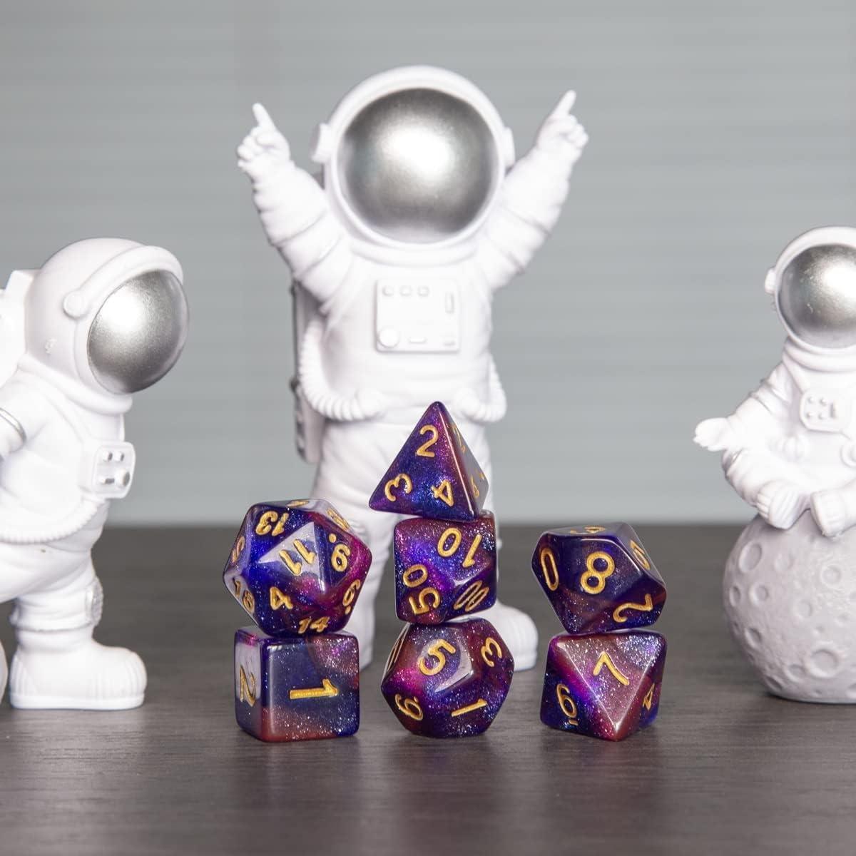 Gameloot  Würfel für Brett- und Rollenspiele - dunkelviolett - 7 Stk 