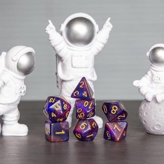 Gameloot  Würfel für Brett- und Rollenspiele - dunkelviolett - 7 Stk 