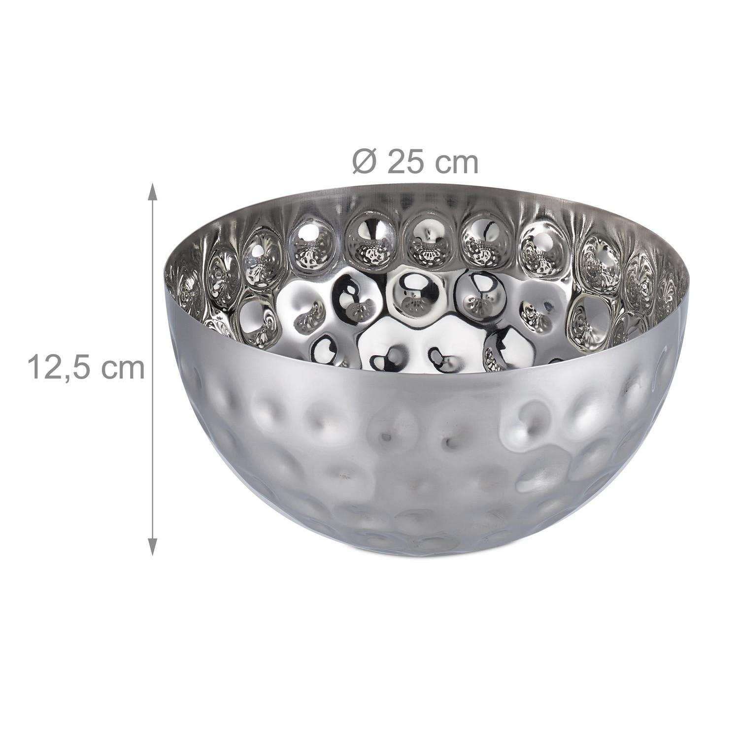 Northix Silberne Servierschüssel  