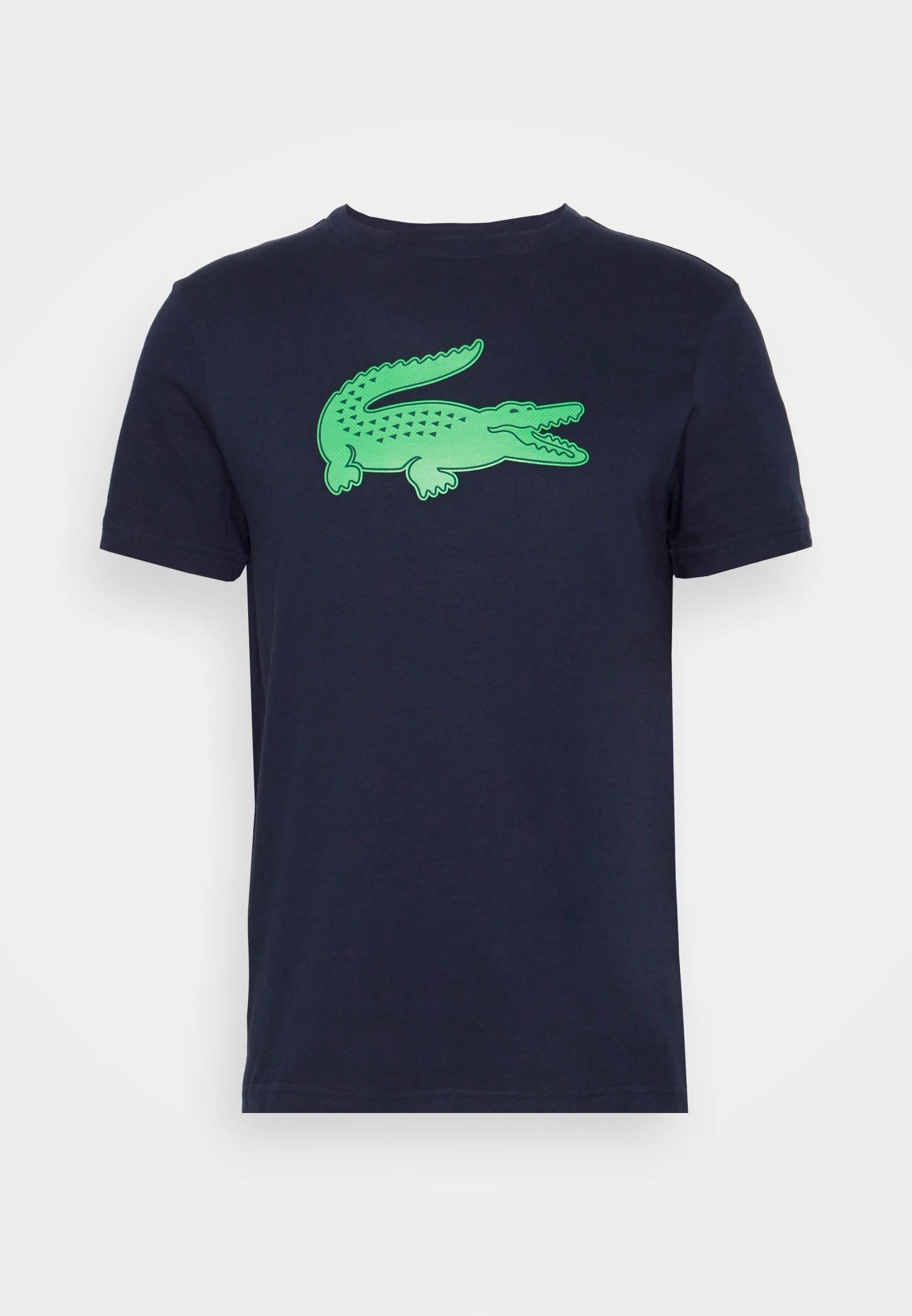 LACOSTE  SPORT Krokodil-T-Shirt dunkelblau 