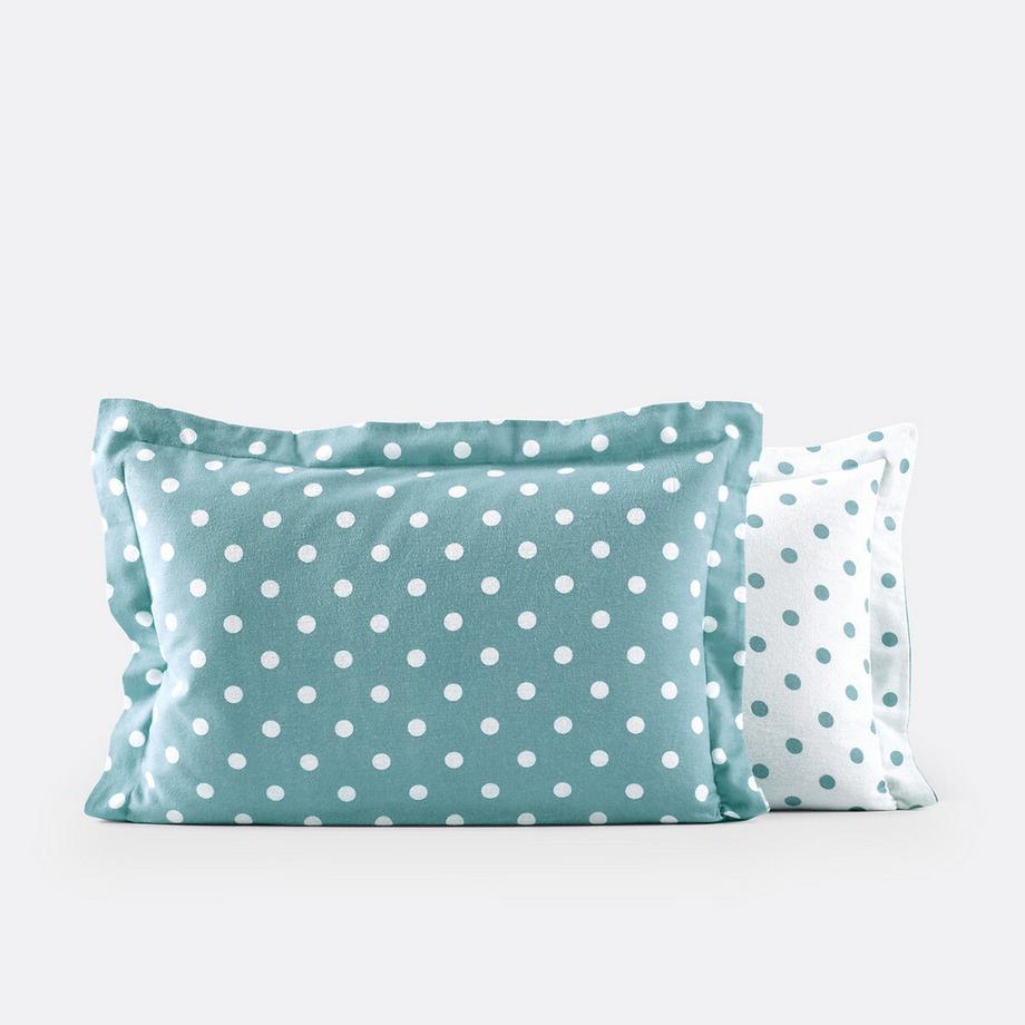 La Redoute Intérieurs Taie d'oreiller Clarisse Flanelle à Pois  