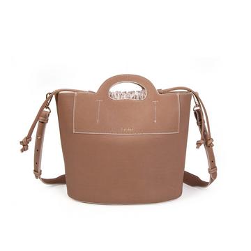 Sac porté bandoulière en cuir St Tropez blanc cassé