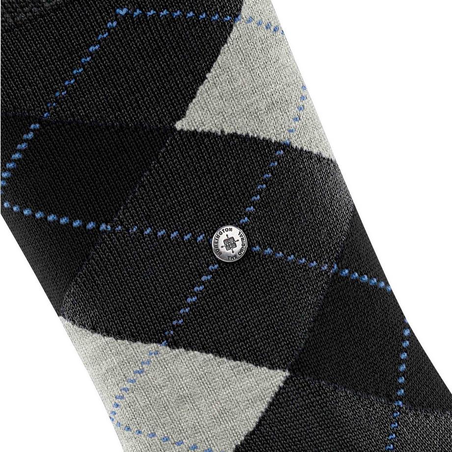 Burlington Marylebone Rautenmuster Socken 2er Pack  