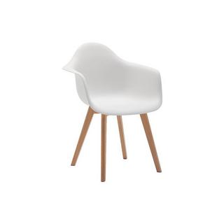 Vente-unique Stuhl mit Armlehnen 2erSet VIXI Polypropylen Buche  