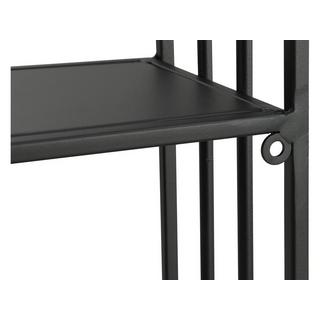 Vente-unique  Etagère murale en métal - 2 tablettes - Noir - NACERA 