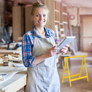 B2X Montageständer, 2 Stück, gelb  