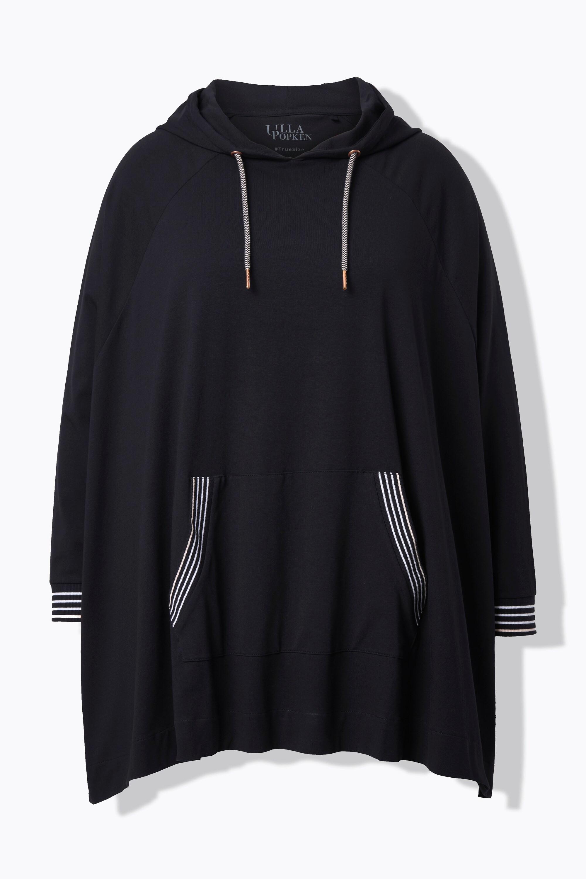 Ulla Popken Poncho Loungewear Oversize Cappuccio Maniche Lunghe  
