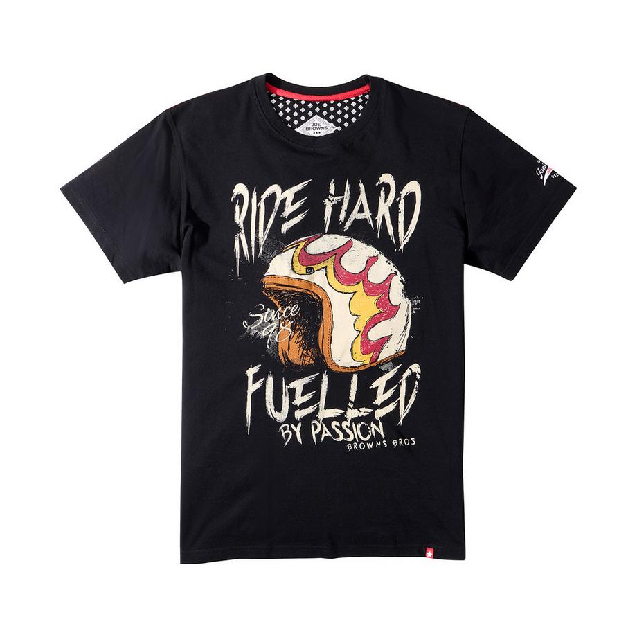 Joe Browns T-shirt girocollo con stampa casco da moto  