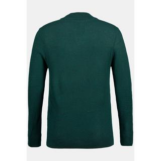 JP1880  Pullover, Woll-Mix, neue Kragen Form, Langarm 