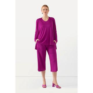 Ulla Popken  Slinky-Culotte, wadenlang, weites Bein, Elastikbund 