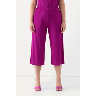 Ulla Popken  Slinky-Culotte, wadenlang, weites Bein, Elastikbund 