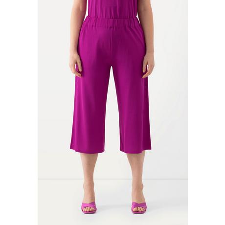 Ulla Popken  Slinky-Culotte, wadenlang, weites Bein, Elastikbund 