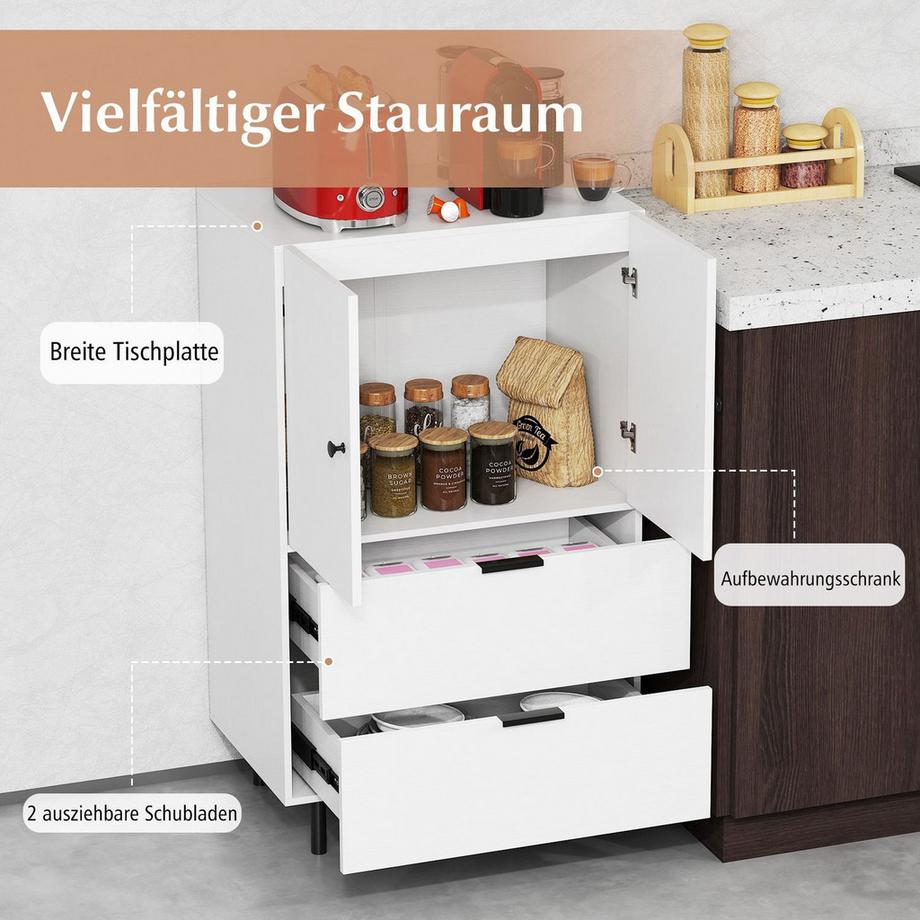 Northix Sideboard mit Schubladen und Türen  