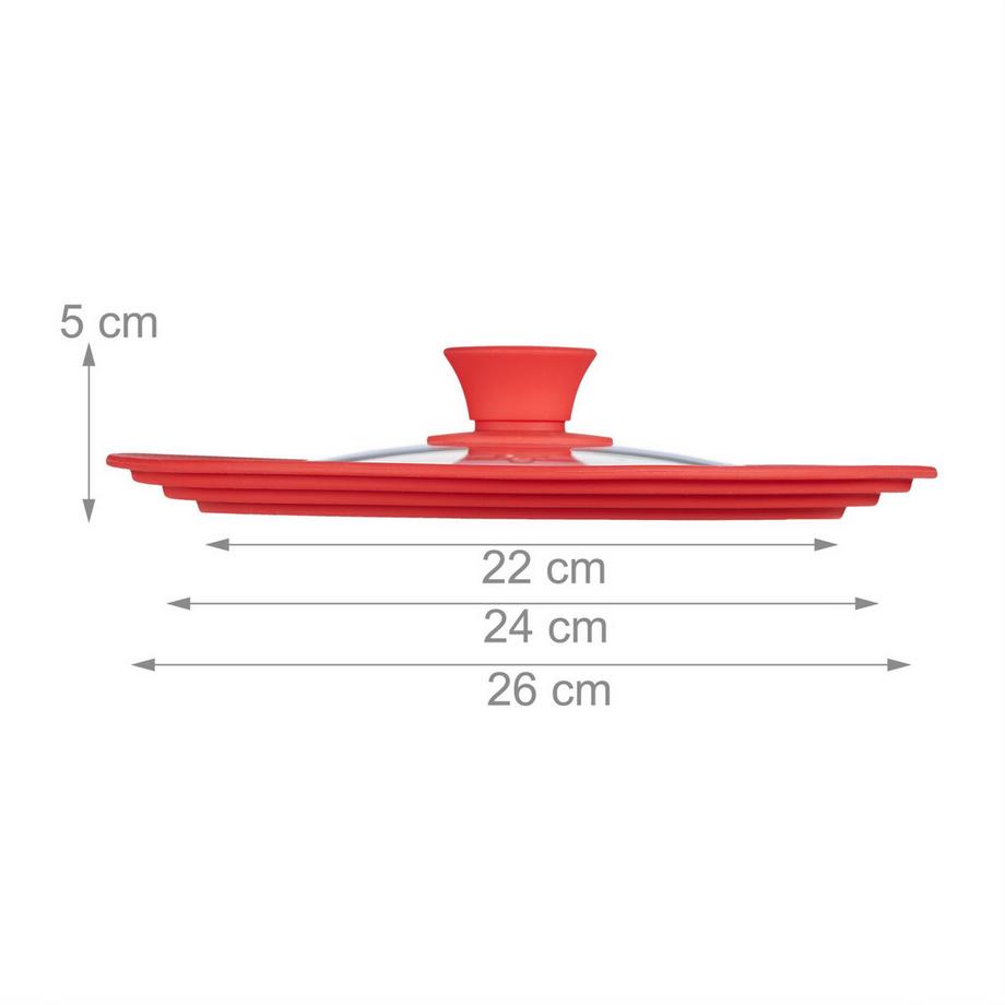 B2X  Couvercle de casserole universel 22-26 cm en silicone 
