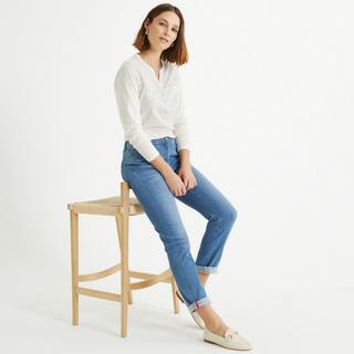 La Redoute Collections Jeans Regular Fit Straight Leg Denim Stretch  