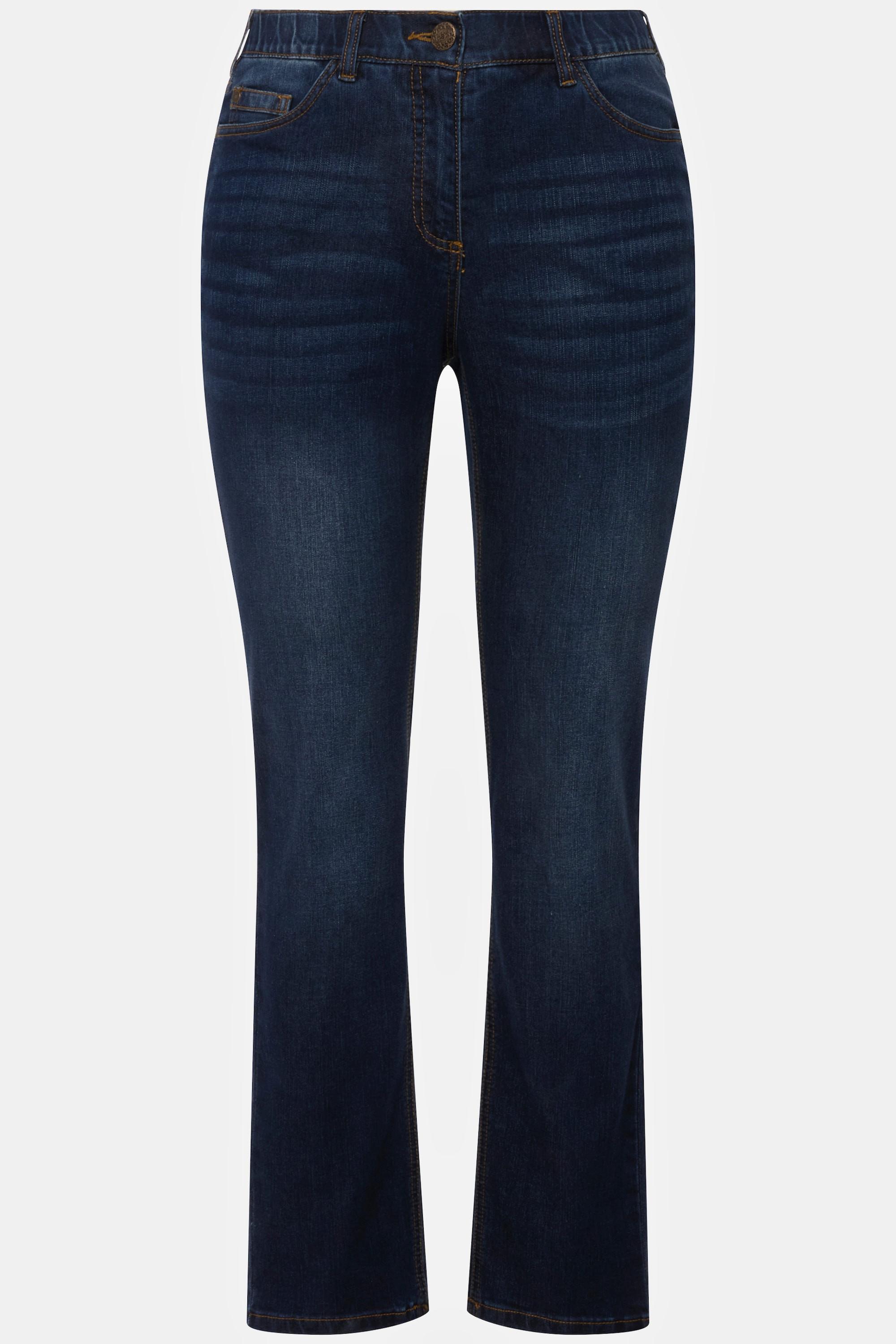 Ulla Popken Jeans Sammy Slim Fit 5 tasche con vita comoda  