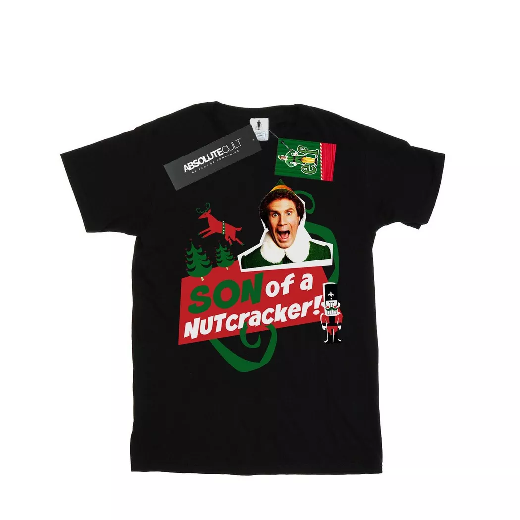 Elf - Son Of A Nutcracker TShirt, für Damen, Schwarz, Größe S