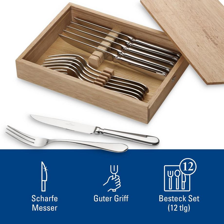 Villeroy & Boch Steakbesteck Set 12 tlg. Oscar  