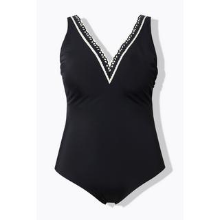 Ulla Popken Costume da bagno Scollatura Decorativa Coppe Morbide Riciclato  