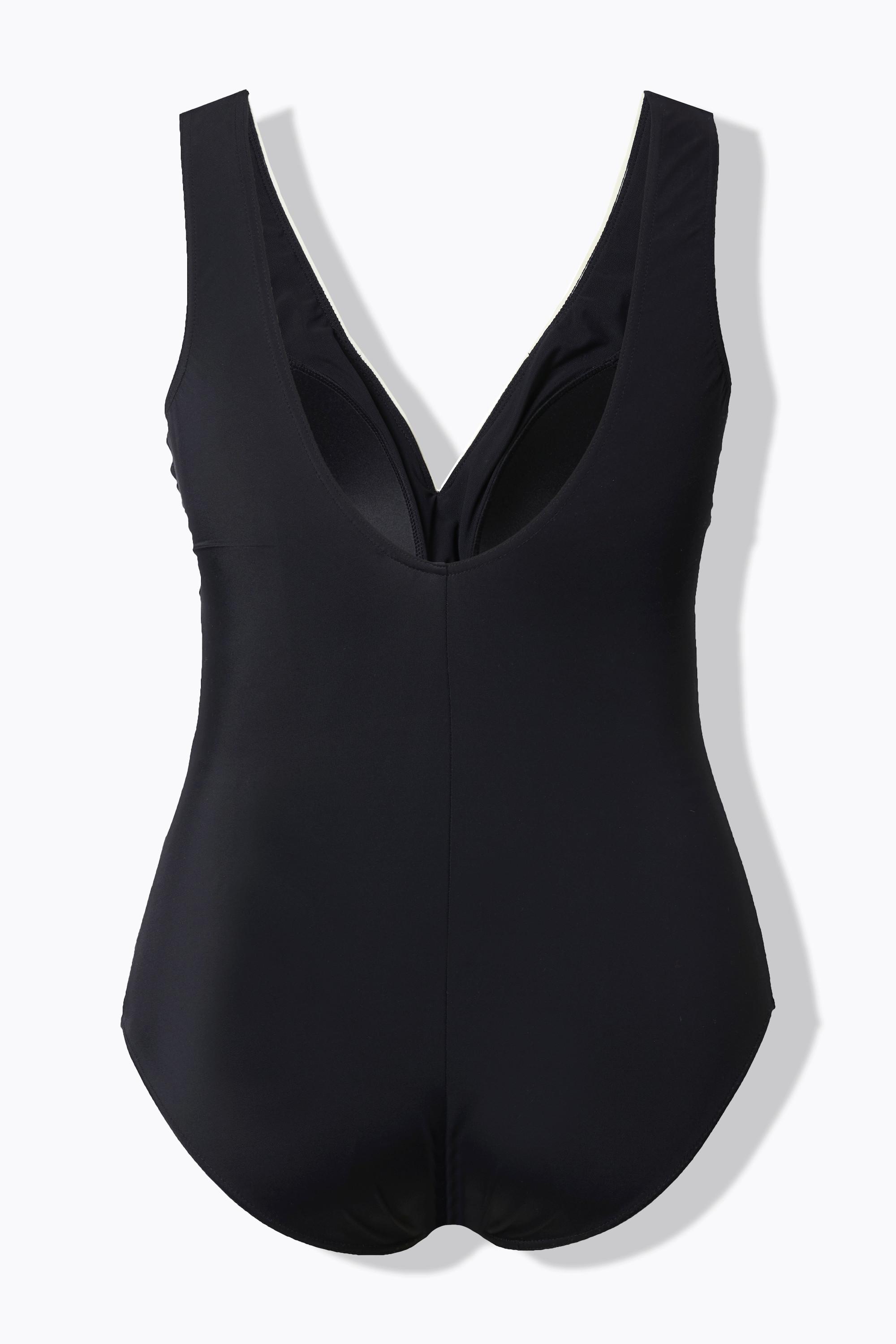 Ulla Popken Costume da bagno Scollatura Decorativa Coppe Morbide Riciclato  