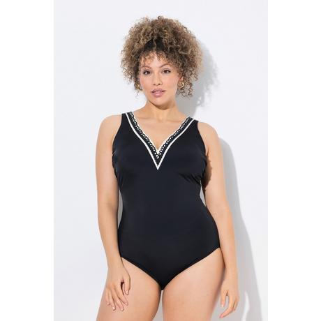 Ulla Popken Costume da bagno Scollatura Decorativa Coppe Morbide Riciclato  