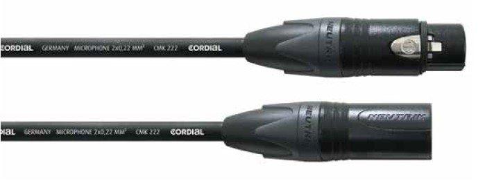 Cordial  Cordial CPM 2.5 FM câble audio 2,5 m XLR (3-pin) Noir 